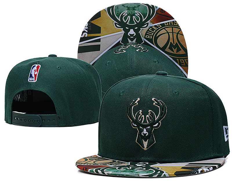 2021 NBA Milwaukee Bucks Hat TX427->nba hats->Sports Caps